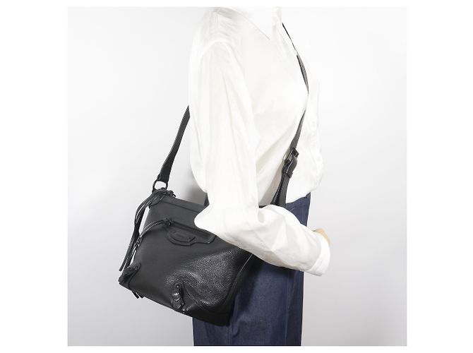 Borsa a spalla hobo Neo Classic di Balenciaga Nero - vista 17