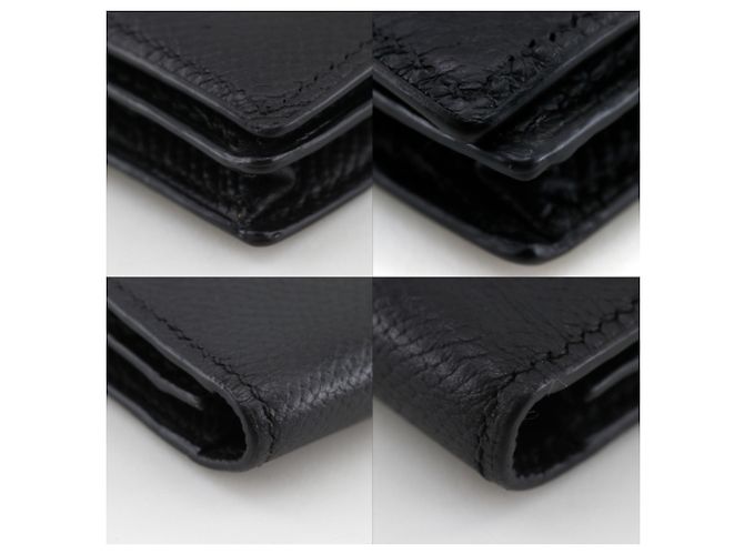 Hermès Cartera Larga Soufflé Bearn Hermes Negro - vista 4