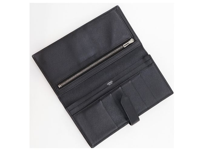 Hermès Cartera Larga Soufflé Bearn Hermes Negro - vista 5