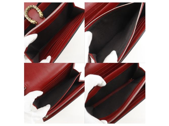 Borsa a spalla Gucci Dionysus con catena Rosso - vista 6