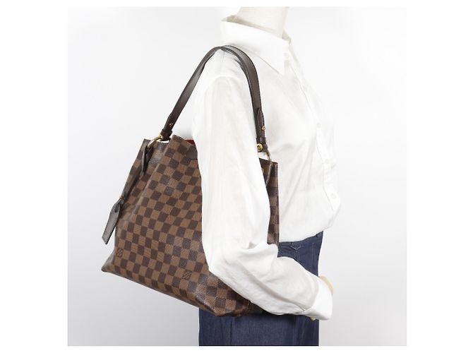 Louis Vuitton Graceful PM Schultertasche Braun - Ansicht 20