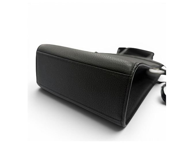 Borsa shopper in pelle Fendi Nero - vista 4