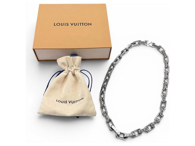 Collana Catena Monogram M00307 di Louis Vuitton Argento - vista 2