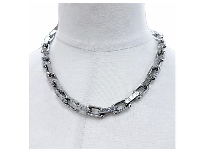 Collana Catena Monogram M00307 di Louis Vuitton Argento - vista 3