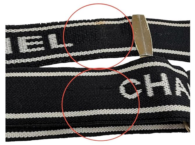 Lederhosenträger mit Vintage-Logo Coco Mark von Chanel Schwarz - Ansicht 10