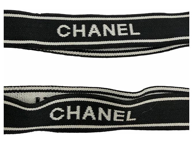 Lederhosenträger mit Vintage-Logo Coco Mark von Chanel Schwarz - Ansicht 5