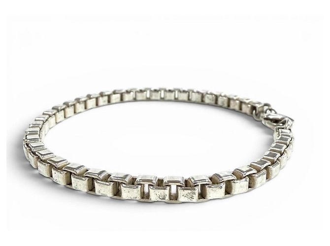 Tiffany & Co Bracciale charm a catena veneziana Tiffany Argento - vista 2