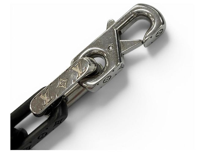 Bracciale a Catena Monogram Louis Vuitton Nero Argento - vista 4