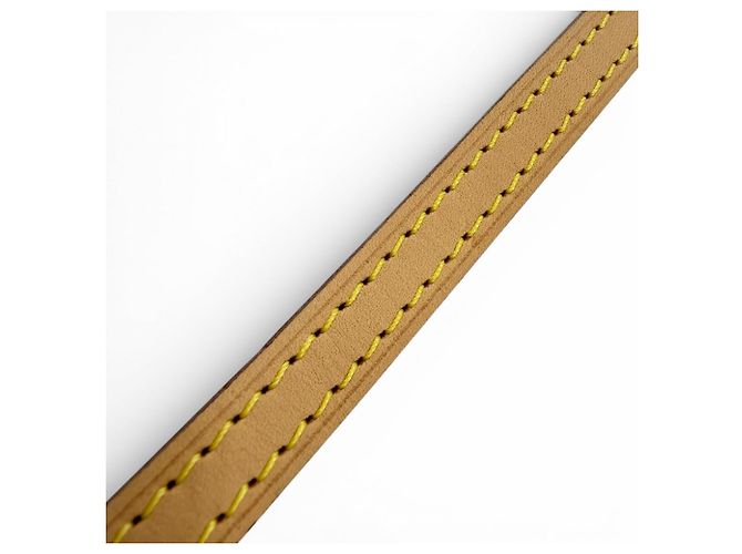 Cinghia a Spalla in Pelle Vachetta Louis Vuitton Marrone chiaro - vista 3