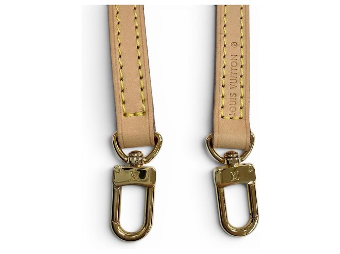 Cinghia a Spalla in Pelle Vachetta Louis Vuitton Marrone chiaro - vista 4