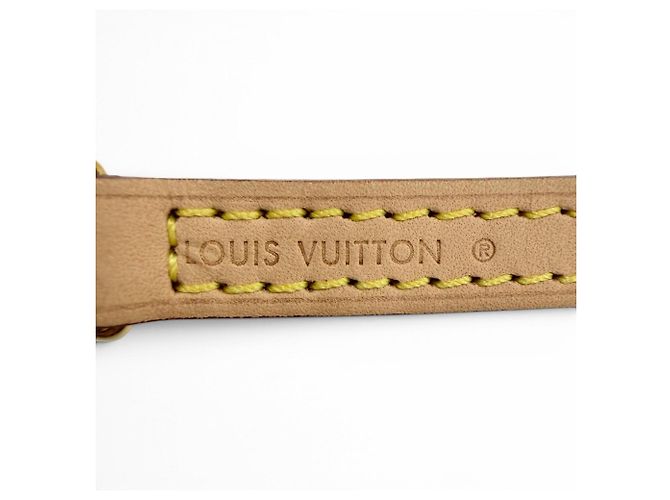 Cinghia a Spalla in Pelle Vachetta Louis Vuitton Marrone chiaro - vista 5