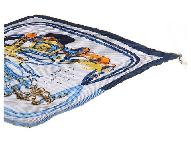 Bufanda de cachemira y seda Hermès Azul - vista 8