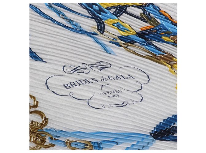 Bufanda de cachemira y seda Hermès Azul - vista 9
