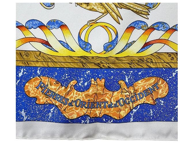 Bufanda de seda Carre 90 Pierres d’Orient et d’Occident de Hermès Multicolor - vista 7