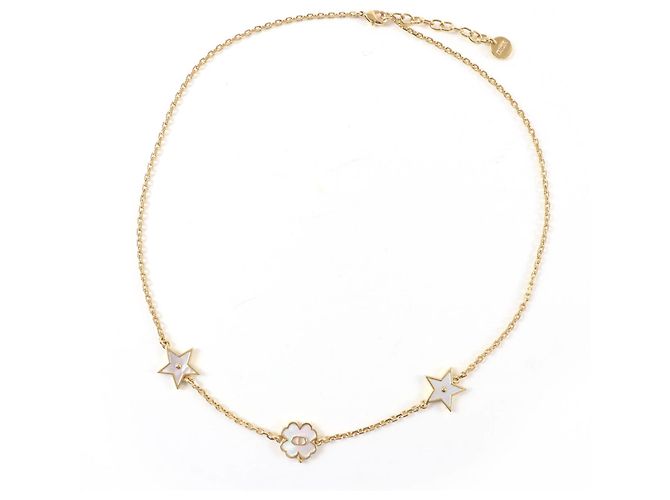 Collana Stella Quadrifoglio in Madreperla Christian Dior Destiny D'oro - vista 2