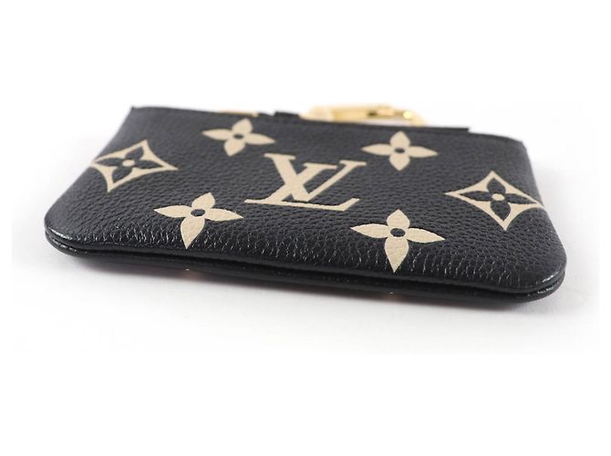Monedero de cuero Monogram Empreinte Louis Vuitton Negro Beige - vista 4