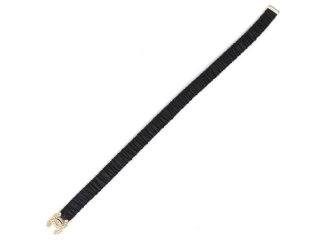 Cinturón elástico de cuero con el logo Coco de Chanel L23A Negro - vista 3