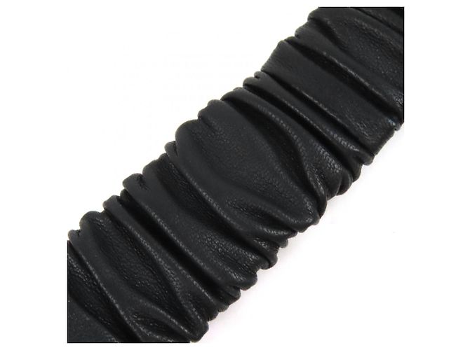 Cinturón elástico de cuero con el logo Coco de Chanel L23A Negro - vista 4