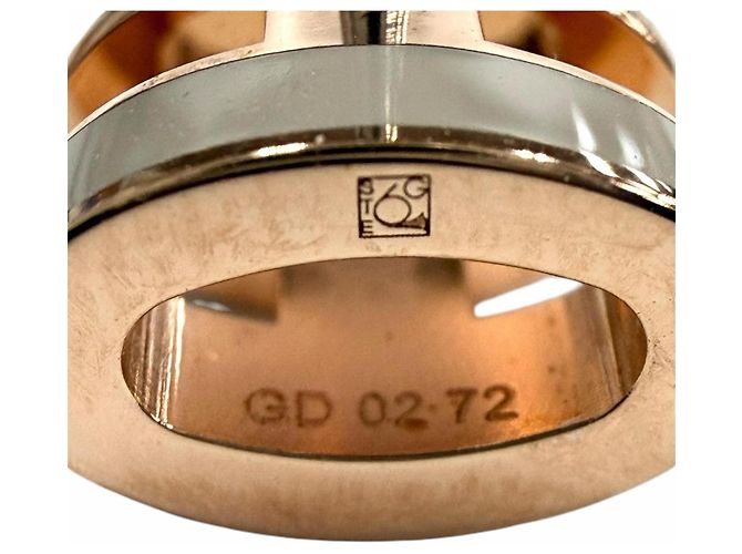 Orecchini Hermès Mini Pop H Marrone Glacé Oro Rosa D'oro - vista 6