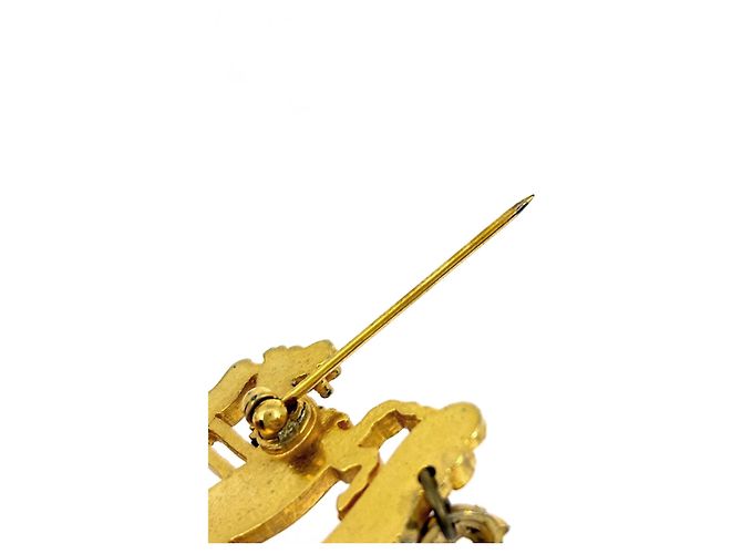 Spilla Logo Placcata Oro Hermès D'oro - vista 3