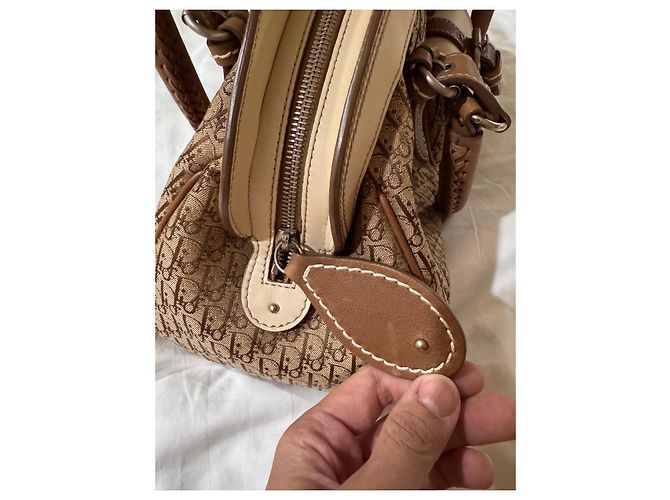 Borsa Boston Trotter Christian Dior Marrone - vista 12
