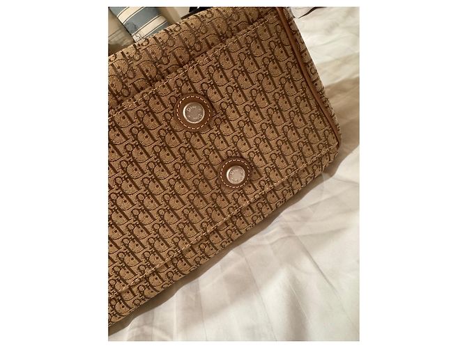 Borsa Boston Trotter Christian Dior Marrone - vista 14