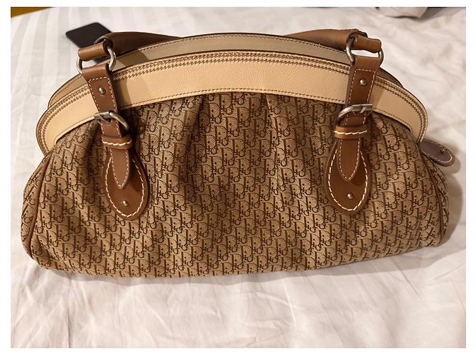 Borsa Boston Trotter Christian Dior Marrone - vista 15