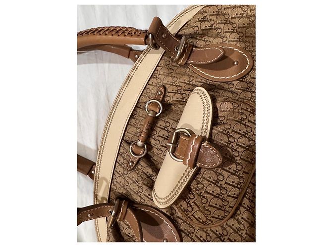 Borsa Boston Trotter Christian Dior Marrone - vista 5