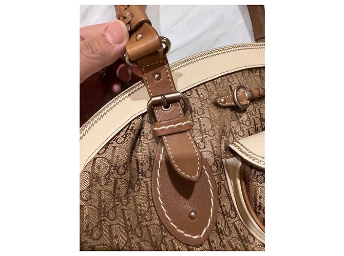 Borsa Boston Trotter Christian Dior Marrone - vista 6