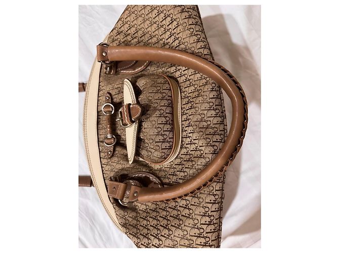 Borsa Boston Trotter Christian Dior Marrone - vista 8
