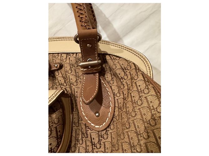 Borsa Boston Trotter Christian Dior Marrone - vista 9