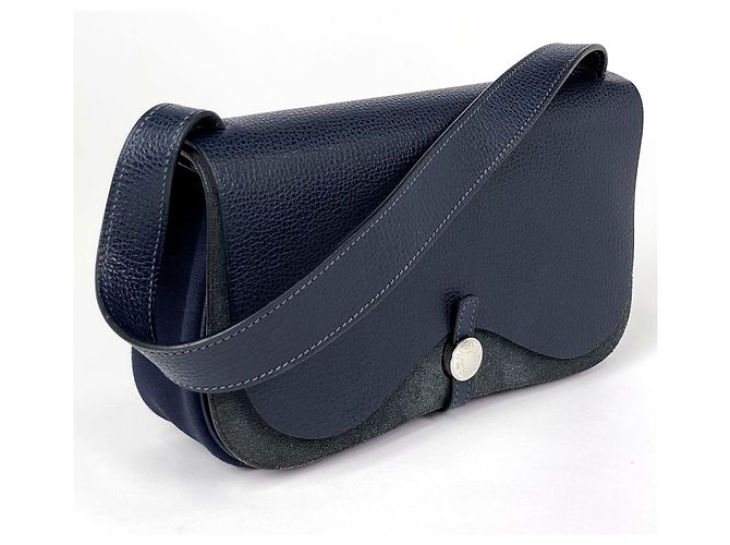 Borsa a Spalla Colorado PM di Hermès Blu - vista 4