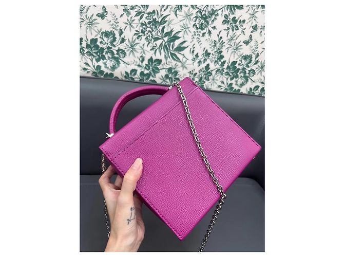 Borsa Hermès Cinthetic Box L3 Rossa in pelle di capra - vista 2