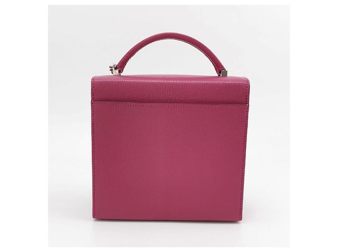 Borsa Hermès Cinthetic Box L3 Rossa in pelle di capra - vista 5
