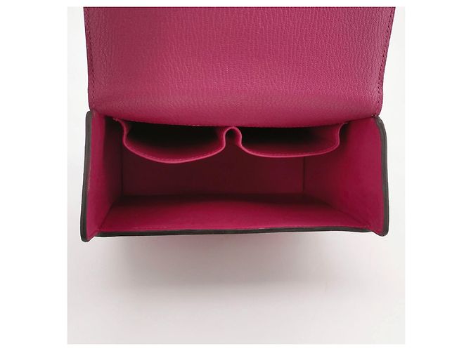 Borsa Hermès Cinthetic Box L3 Rossa in pelle di capra - vista 7