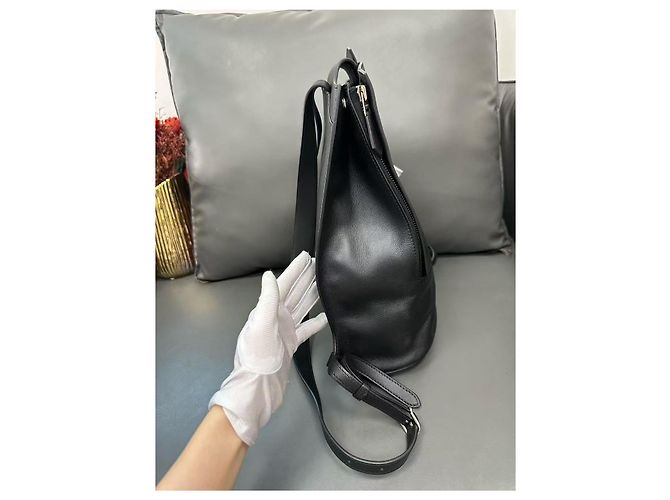Zaino Hermès Love GR24 in pelle Evercolor nera Nero - vista 3