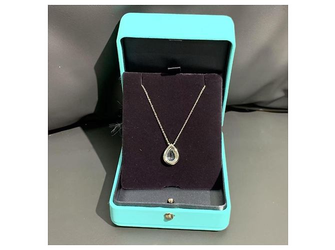 Collana Tiffany & Co Soleste Diamante e Acquamarina Argento - vista 3