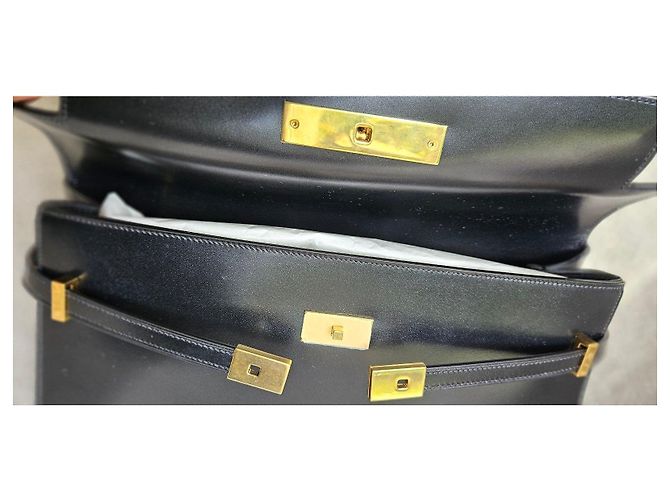 Saint Laurent schwarze Lederhandtasche mit Henkel - Ansicht 14