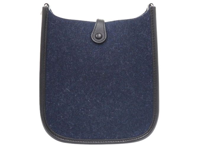 Evelyne TPM Schultertasche von Hermès Schwarz Blau - Ansicht 3