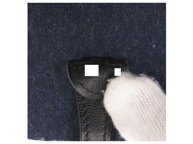 Evelyne TPM Schultertasche von Hermès Schwarz Blau - Ansicht 9