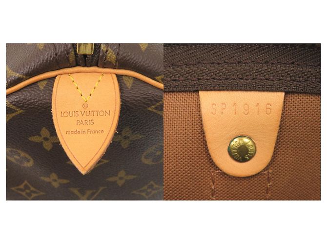 Borsa Boston Keepall 55 Monogram Louis Vuitton Marrone Monogramma - vista 10