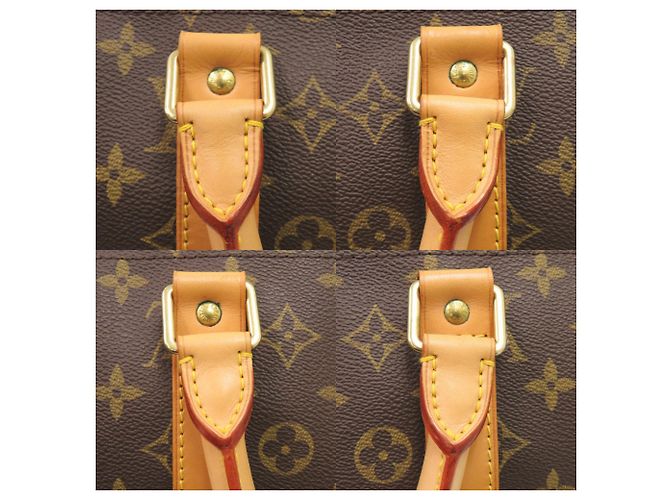 Borsa Boston Keepall 55 Monogram Louis Vuitton Marrone Monogramma - vista 7