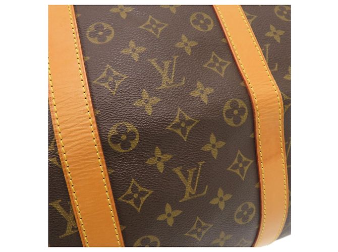 Borsa Boston Keepall 55 Monogram Louis Vuitton Marrone Monogramma - vista 8