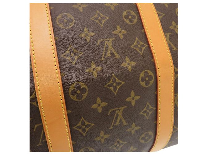 Borsa Boston Keepall 55 Monogram Louis Vuitton Marrone Monogramma - vista 9