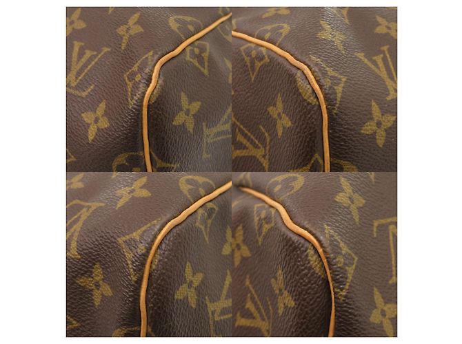 Borsa Boston Keepall 55 Monogram Louis Vuitton Marrone - vista 4