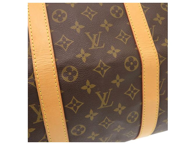 Borsa Boston Keepall 55 Monogram Louis Vuitton Marrone - vista 8