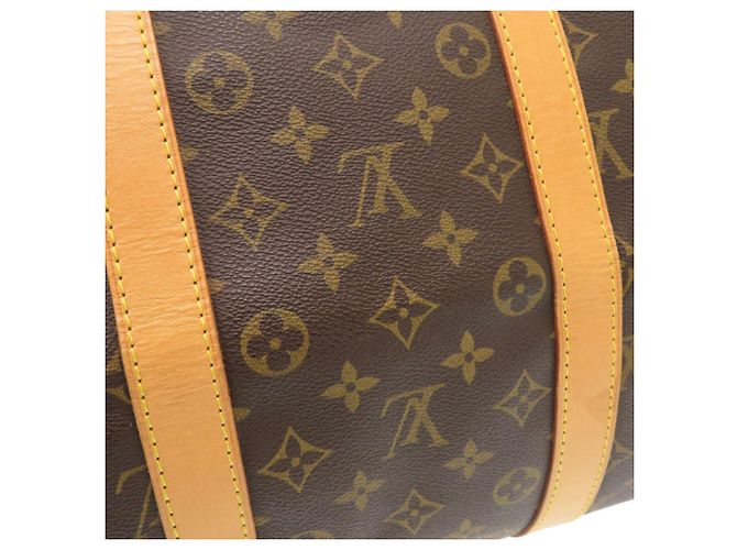 Borsa Boston Keepall 55 Monogram Louis Vuitton Marrone - vista 9