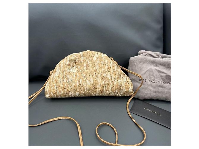 Borsa a spalla Bottega Veneta Cloud Oro in tessuto D'oro - vista 2