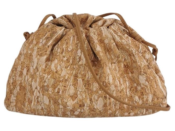 Borsa a spalla Bottega Veneta Cloud Oro in tessuto D'oro - vista 3