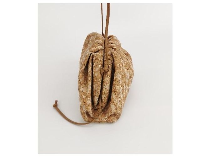Borsa a spalla Bottega Veneta Cloud Oro in tessuto D'oro - vista 4